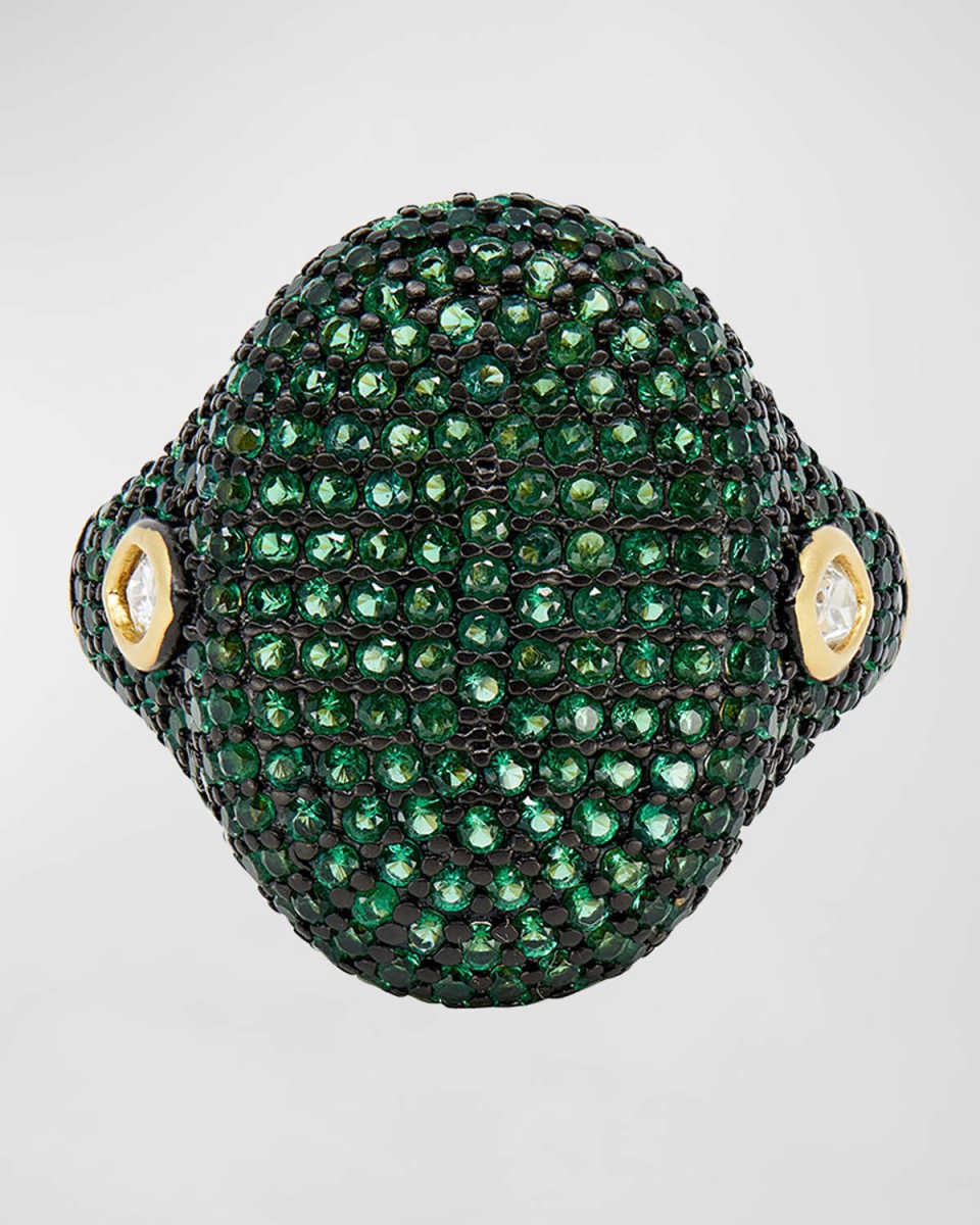 Pave Cubic Zirconia Statement Ring